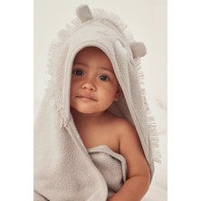 The White Company Organik Pamuklu Aslan Kapüşonlu Bebek Havlusu