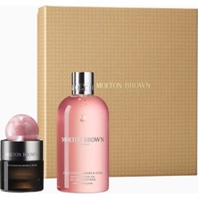 Molton Brown Delicious Rhubarb & Rose Parfüm ve Duş Jeli Hediye Seti