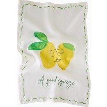 Anthropologie Dinette Taş Yıkanmış Keten Mutfak Havlusu