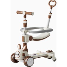 Motim Motım 4'ü 1 Arada Katlanabilir Ayarlanabilir 3 Tekerlekli Çocuk Scooter