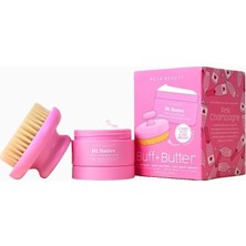 Ncla Beauty Pembe Şampanya Aromalı Vücut Fırçası ve Vücut Yağı Seti