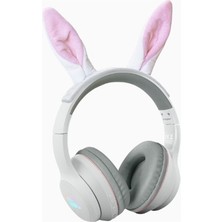 Kidy Wolf Kidywolf Kidyears Tavşan Çocuk Bluetooth ve Kablolu Kulaklık