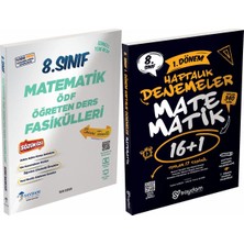 Saydam Yayınları 8. Sınıf Lgs Matematik Ödf Öğreten Ders Fasikülleri ve 1. Dönem Matematik 16+1 Haftalık Denemeler