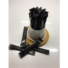 Merpak Ambalaj Stick Şeker Siyah Baskılı (Net 6 Kg) Toz Şeker 3 gr x 2000'LI