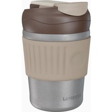 Lepresso Morningscape Dual Sip Paslanmaz Çelik Termos Kupa 350 ml Gri