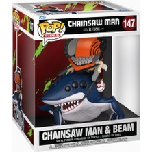 Funko Pop! Rides Deluxe Chainsaw Man Chainsaw Man & Beam Vinil Figür
