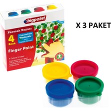 Bigpoint Parmak Boyası 4 Renk x 35 ml x 3 Adet