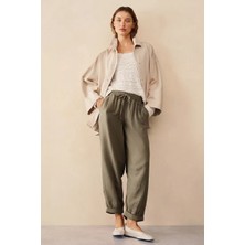 The White Company Organik Pamuklu Balıksırtı Kadın Pantolon