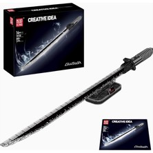 Mould King 10138 Darksaber Yapım Seti 885 Parça LED Işıklı Cosplay Model