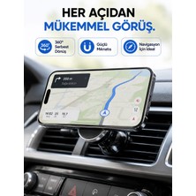 Araç Içi Manyetik Telefon Tutucu Havalandırma Izgarası Uyumlu Telefon Tutacağı