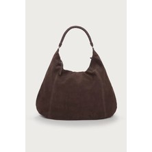 The White Company Süet Büyük Hobo Kadın Omuz Çantası