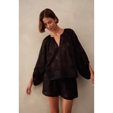 The White Company Boho Kesim Işlemeli Kadın Bluz
