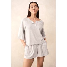 The White Company Süper Yumuşak Modal Kadın Pijama Tişörtü