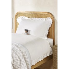 The White Company Broderie Organik Pamuklu Çocuk Nevresim Takımı