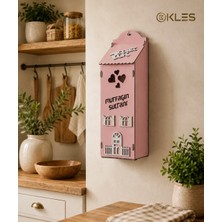 Kles Home Ahşap Poşetlik Mutfak Organizerii