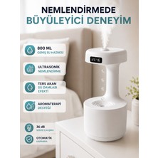 Aesco Dekoratif Hava Nemlendirici 800 ml Sessiz Aroma Difüzör Anti Yerçekimi Su Efektli - Lisinya