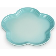 Le Creuset Çiçek Desenli Büyük Stoneware Seramik Servis Tabağı 23 cm