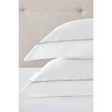 The White Company Pembridge Supima Pamuklu Oxford Tekli Yastık Kılıfı