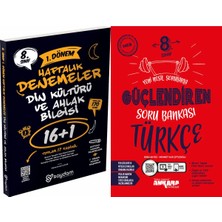 Ankara Yayıncılık 8. Sınıf Lgs 1. Dönem Din Kültürü ve Ahlak Bilgisi 16+1 Haftalık Denemeler ve Türkçe Güçlendiren Soru Bankası