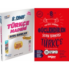 Ankara Yayıncılık 8. Sınıf Lgs Türkçe Madeni Soru Bankası ve Türkçe Güçlendiren Soru Bankası