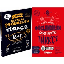 Ankara Yayıncılık 8. Sınıf Lgs 1. Dönem Türkçe 16+1 Haftalık Denemeler ve Türkçe Güçlendiren Soru Bankası