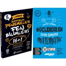 Ankara Yayıncılık 8. Sınıf Lgs 1. Dönem Fen Bilimleri 16+1 Haftalık Denemeler ve Matematik Güçlendiren Soru Bankası