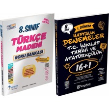 Saydam Yayınları 8. Sınıf Lgs Türkçe Madeni Soru Bankası ve 1. Dönem T.c. Inkılap Tarihi ve Atatürkçülük 16+1 Haftalık Denemeler