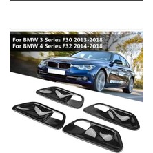 Stilix Garage  Bmw 3VE5 Serisi F10 F30 F32 F34 F36 F18 2013-2018 Iç Kapı Kolu Karbon Fiber Kaplaması 4 Parça