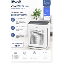 Sessiz Çalışan Levoit Hava Temizleyici H13 Hepa Filtreli Toz Polen Tüy ve Koku Temizleme