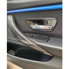 Stilix Garage Bmw F30 F32 F34 F36 Uyumlu Iç Kapı Kolu Tutamaç Kapı Açma Cam Açma Karbon Iç Trim Kaplama 12 Parça