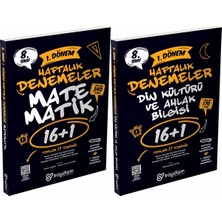 Saydam Yayınları 8. Sınıf Lgs 1. Dönem Matematik 16+1 Haftalık Denemeler ve 1. Dönem Din Kültürü ve Ahlak Bilgisi 16+1 Haftalık Denemeler