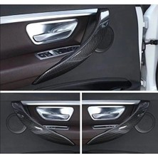 Stilix Garage Bmw F30 F32 F34 F36 Uyumlu Iç Kapı Kolu Tutamaç (Dış Bölümü) Karbon Kaplama 4 Adettir