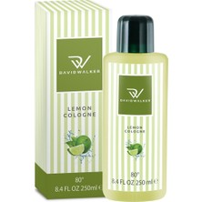 David Walker Limon Kolonyası 250 ml 80 Derece Ferahlatıcı Limon Kokusu