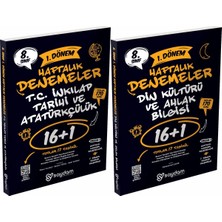 Saydam Yayınları 8. Sınıf Lgs 1. Dönem T.c. Inkılap Tarihi ve Atatürkçülük 16+1 Haftalık Denemeler ve 1. Dönem Din Kültürü ve Ahlak Bilgisi 16+1 Haftalık Denemeler