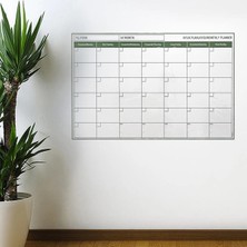 Manyetik Yapışkanlı Bir Aylık Program Planlayıcı Takvim 85X56 cm BX40