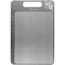 Shg Home Özel Tasarımlı 304 Paslanmaz Çelik Kesme Tahtası1,5 mm Kalınlık, 23 x 34 cm Yıkanabilir, Gı