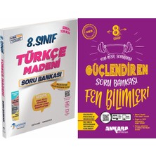 Ankara Yayıncılık 8. Sınıf Lgs Türkçe Madeni Soru Bankası ve Fen Bilimleri Güçlendiren Soru Bankası