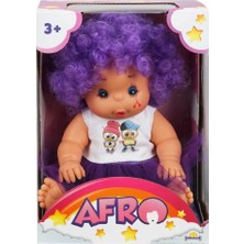 Aesco 20040 Afro Kıvırcık Lı Bebek 23 cm -Sunman