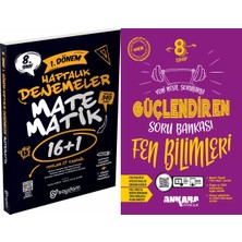 Ankara Yayıncılık 8. Sınıf Lgs 1. Dönem Matematik 16+1 Haftalık Denemeler ve Fen Bilimleri Güçlendiren Soru Bankası