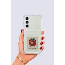 Aesco Samsung Galaxy S24 Kartlıklı Tomato Desenli Kılıf