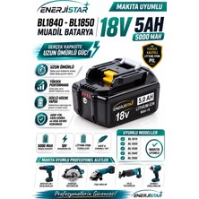 Enerjistar Makita Matkap Bataryası 5.0AH 18V Batarya – Orjinal Uyumlu Uzun Ömürlü, Yüksek Performans Pil 2026 Yeni Üretim