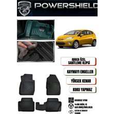 POWERSHIELD  Ford Fiesta 2009-2017 Arası Uyumlu Araca Özel Premium 5d Havuzlu Oto Paspas Takımı