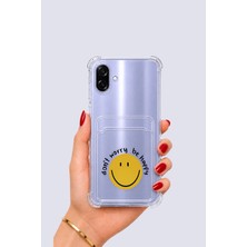 Aesco Samsung Galaxy A07 Kartlıklı Gülücük Desenli Kılıf
