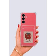 Aesco Samsung Galaxy S25 Kartlıklı Tomato Desenli Kılıf
