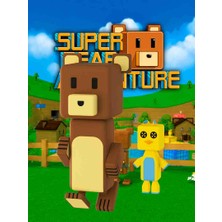 Lagom Super Bear Adventure Baaren ve Shicka Figür Seti - Ayı ve Kuş Karakterleri 2'li Blok Tasarım Masaüstü Oyuncak Figür