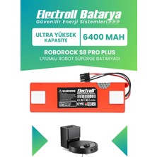 Electroll Roborock S8 Pro Plus Batarya 6400MAH Pil Robot Süpürge Bataryası