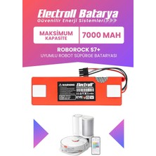 Electroll Roborock S7+ Plus Uyumlu Batarya 7000 mAh Maksimum Kapasite Robot Süpürge Bataryası Değişimi