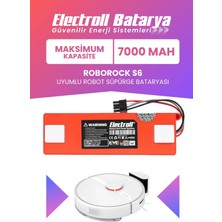 Electroll Roborock S6 Uyumlu Batarya (Maksimum Kapasite) 7000MAH Kutulu Robot Süpürge Pil Değişimi