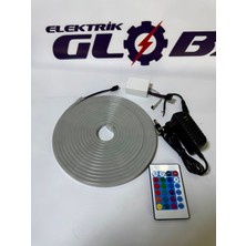 Lampist RGB Neon Şerit LED Seti Uzaktan Kumandalı Adaptörlü Tak Çalıştır Paket Dekoratif Aydınlatma Şeridi