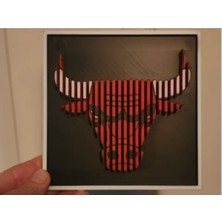 Belirtilmemiş Chicago Bulls Tasarımlı Dekor 15X15CM